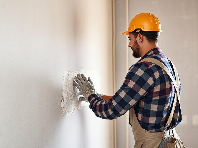 A craftsman applying smooth plaster to a wall for a perfect finish in a New York property.