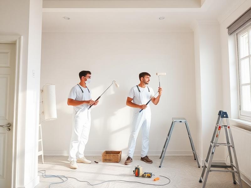 Professional painters from Pro Painting Construction working on a residential project in New York